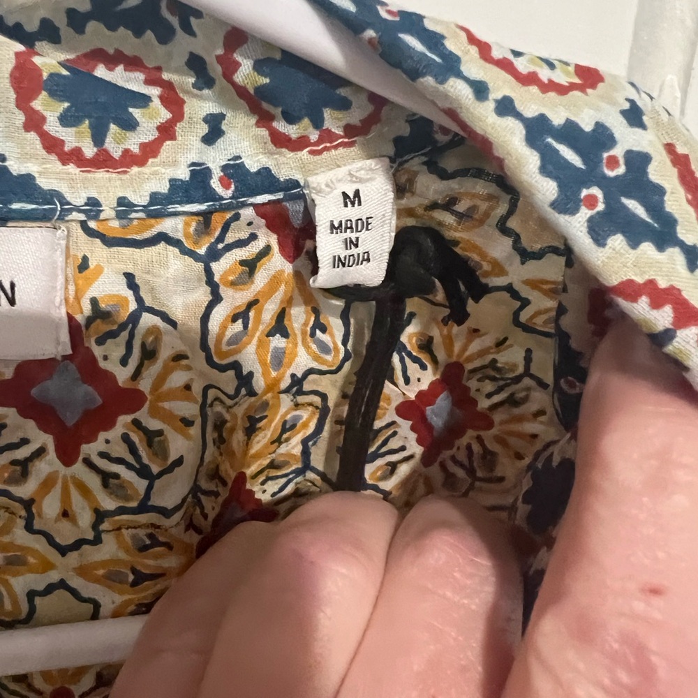 Anthropologie Raga Men Patchwork Button Up - Picture 4 of 4